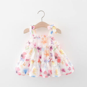 Floral Chiffon Sling Dress