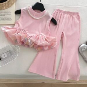 T-shirt micro flared pants