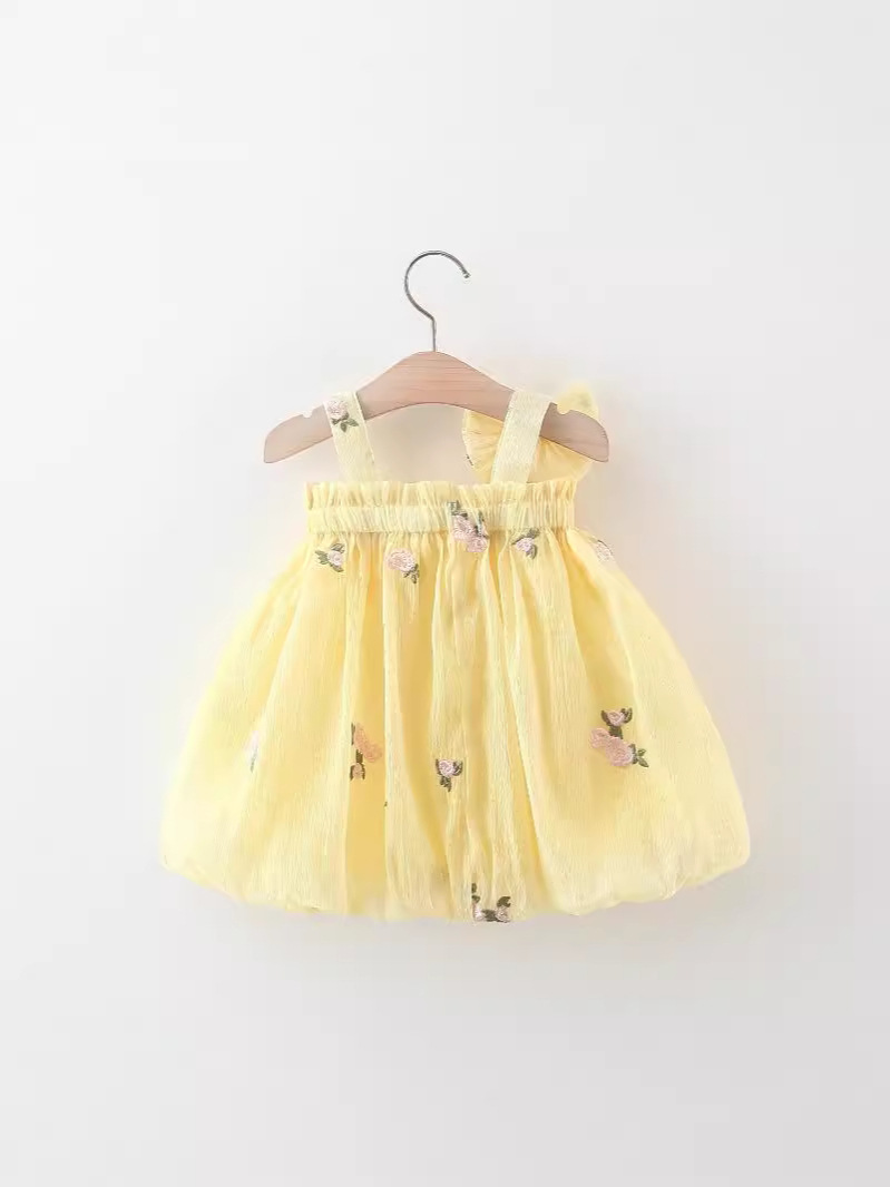 Embroidered Sling Dress - Image 4