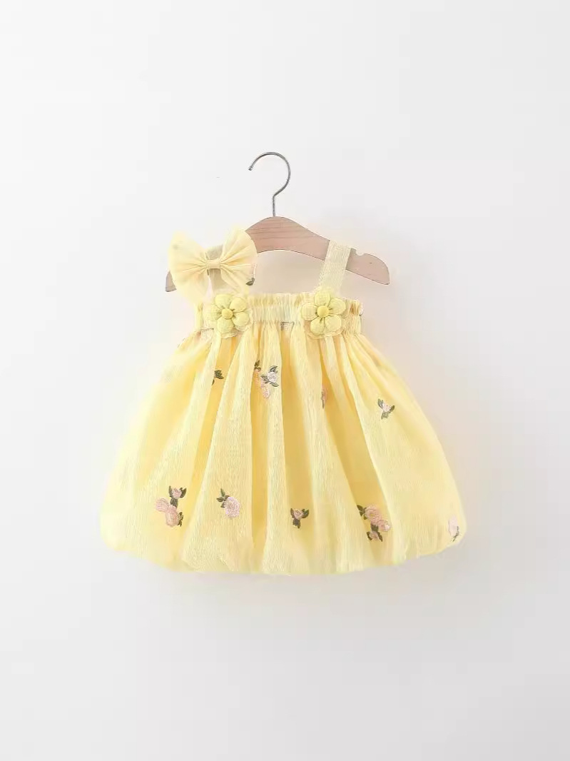 Embroidered Sling Dress - Image 5
