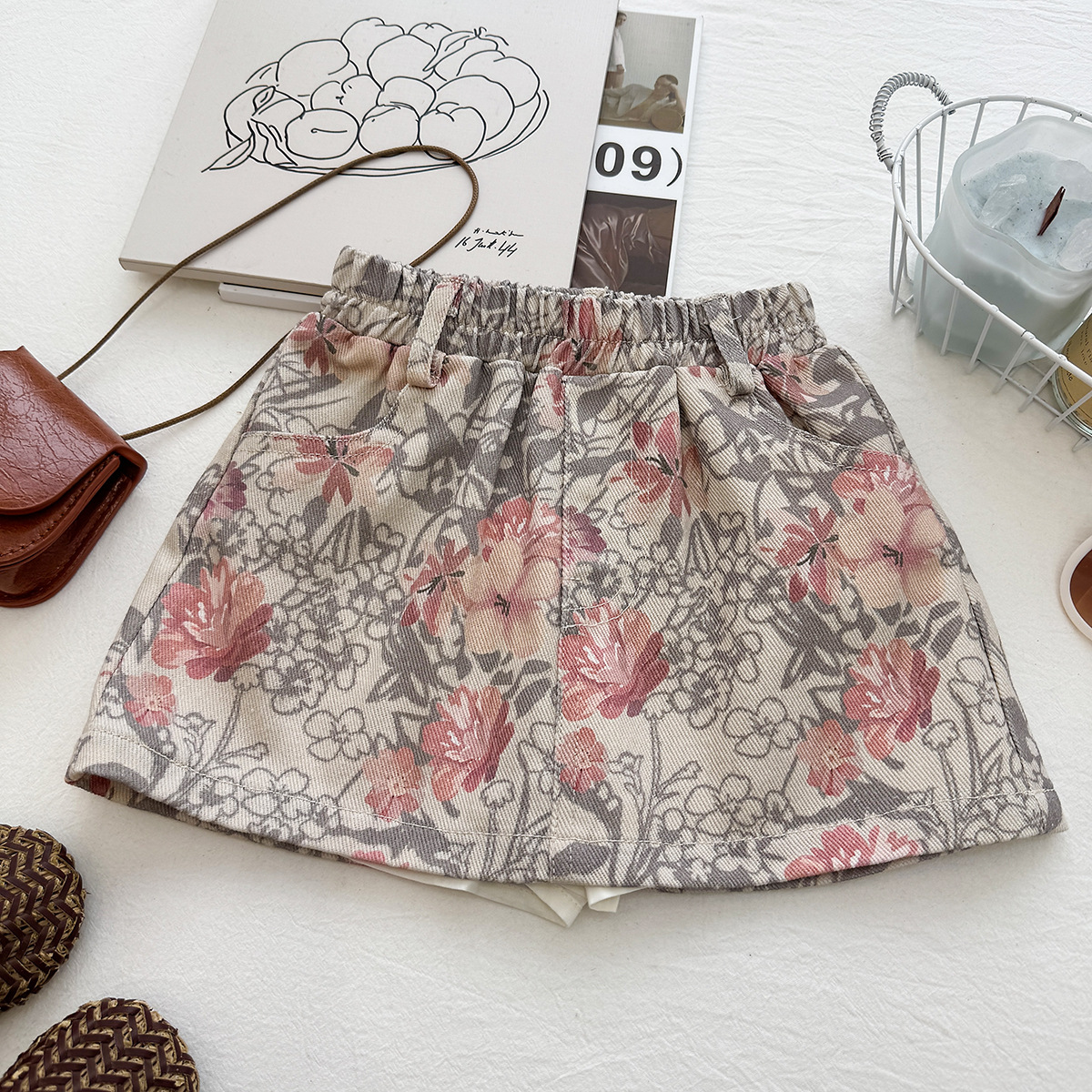 Sleeveless Top Printed Skirt - Image 4