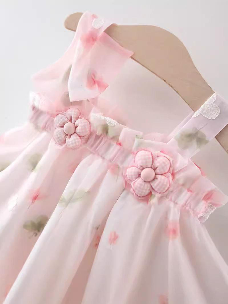 Embroidered Sling Dress - Image 3