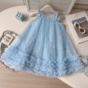 sequin mesh tutu dress
