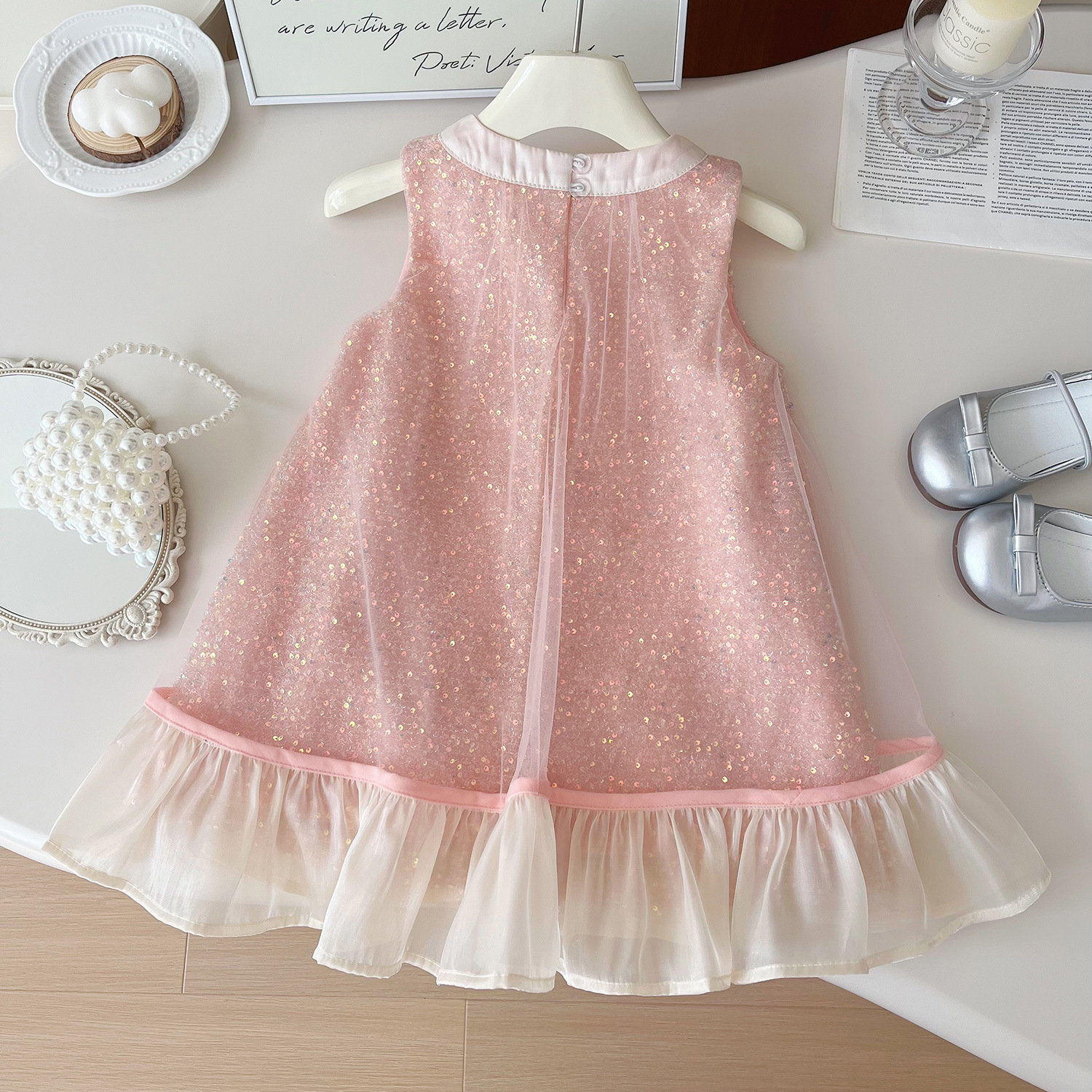 Sleeveless Bow Mesh dress - Image 5