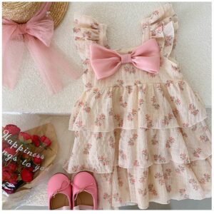 Bow Floral Dress