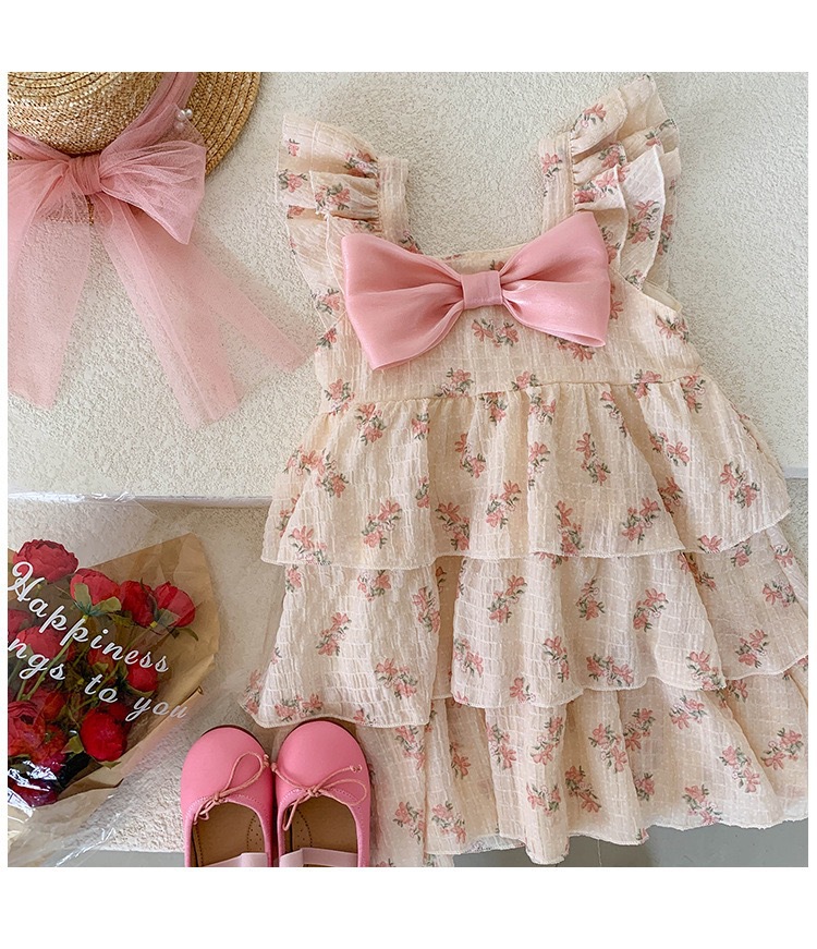 Bow Floral Dress