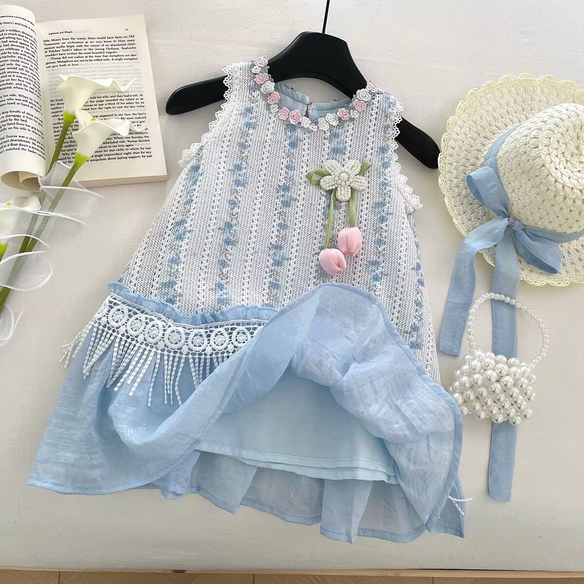 Lace Dress Vacation Style - Image 7