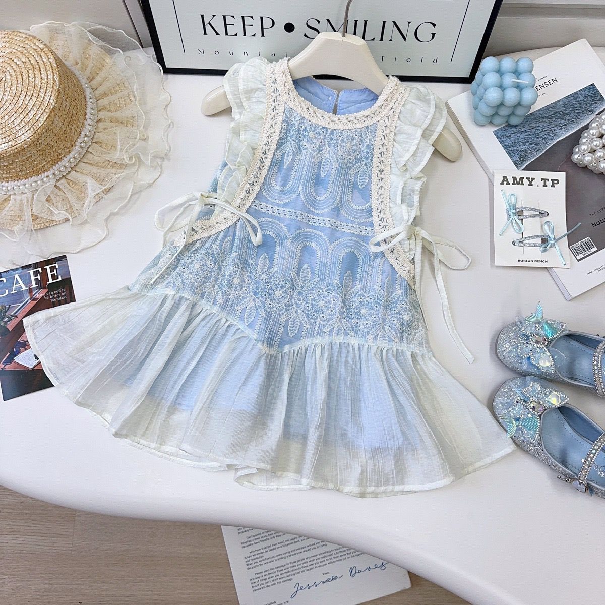 Lace Vest Princess Dress