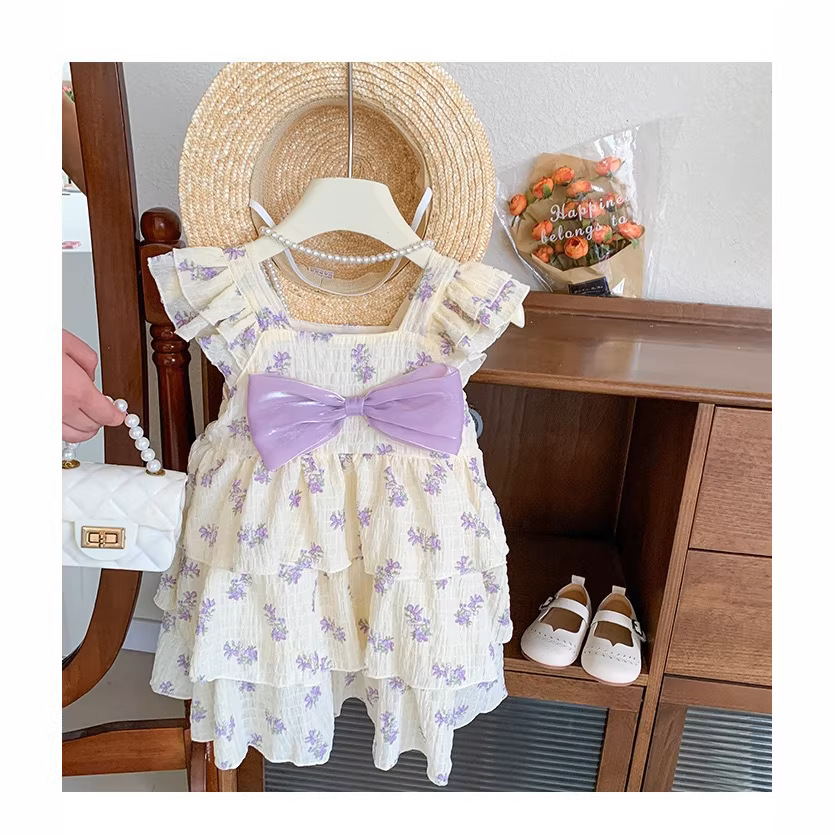 Bow Floral Dress - Image 3
