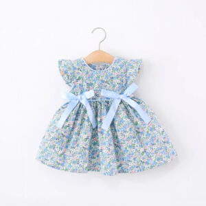 Floral Flying Sleeve Dress
