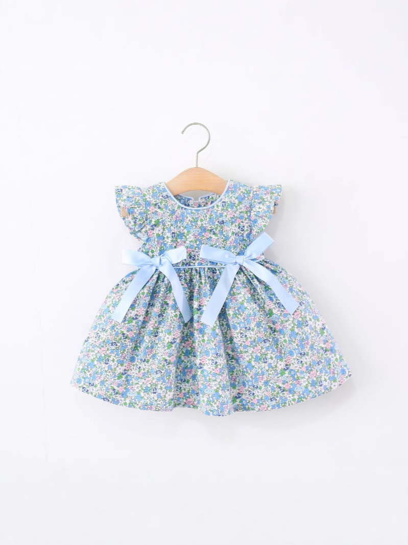 Floral Flying Sleeve Dress