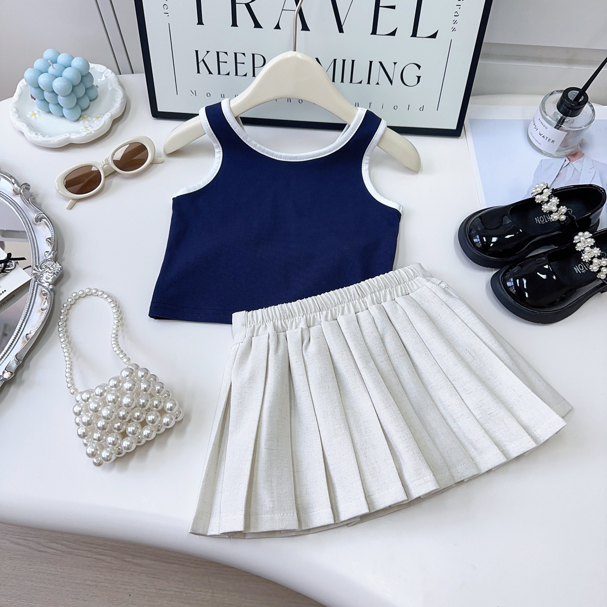 Pleated Skirt Two-piece - Image 2