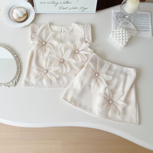 Round Neck Half Sleeve Skirt