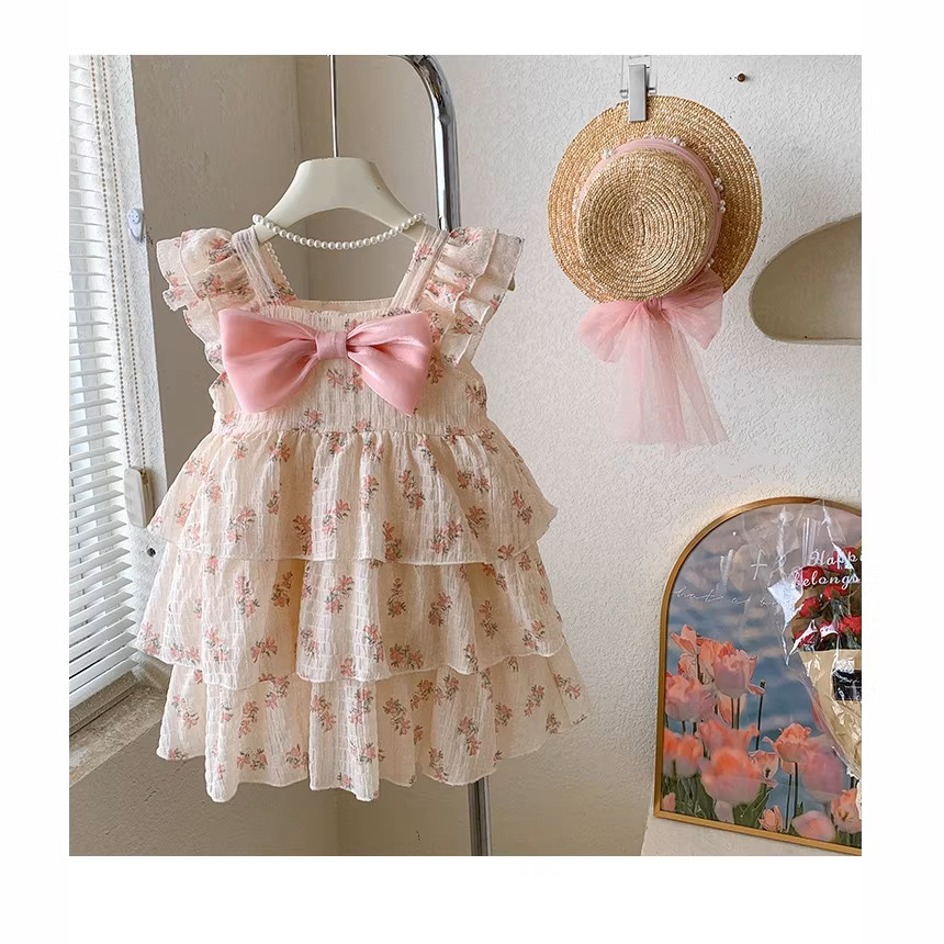 Bow Floral Dress - Image 2