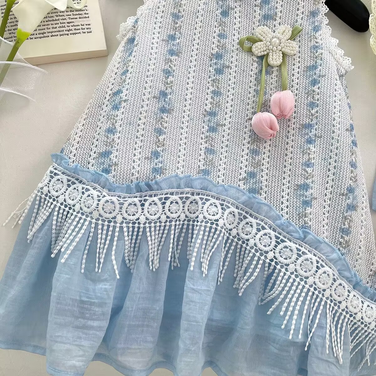 Lace Dress Vacation Style - Image 6