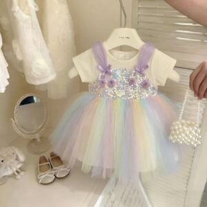 Rainbow Sequin Dress