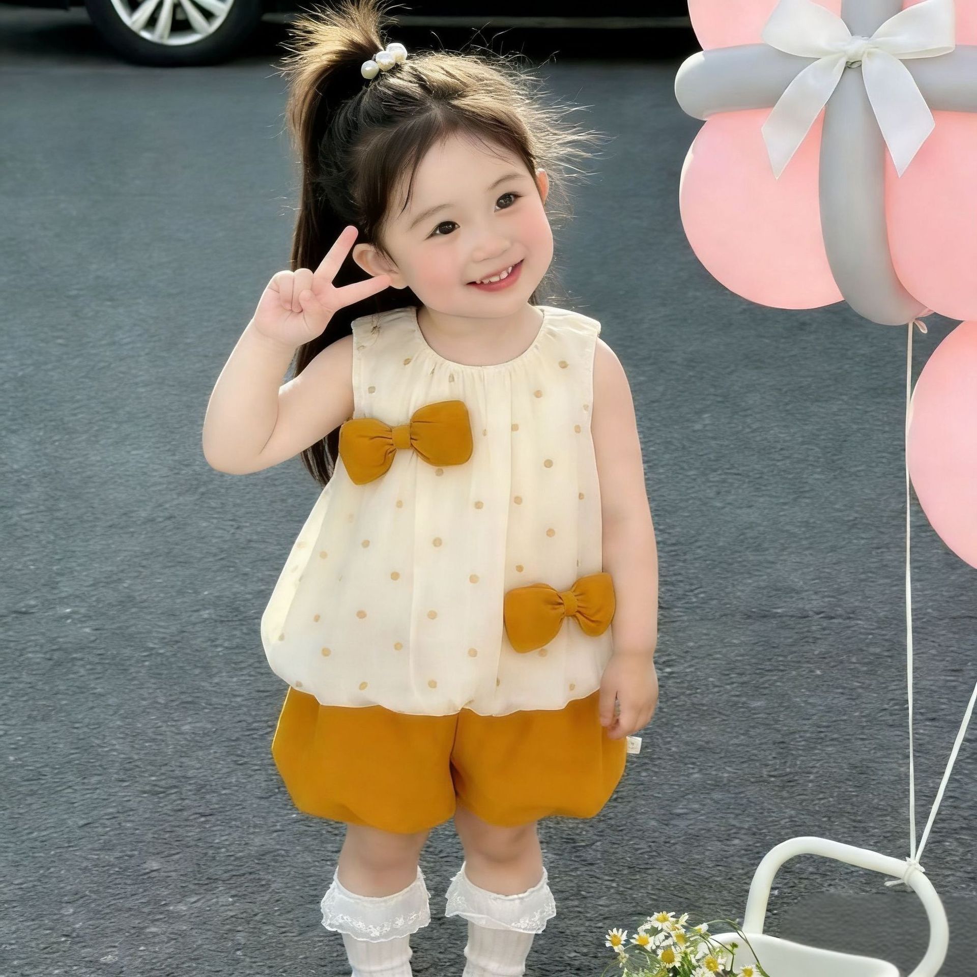 Baby Shorts Two Piece Set - Image 4