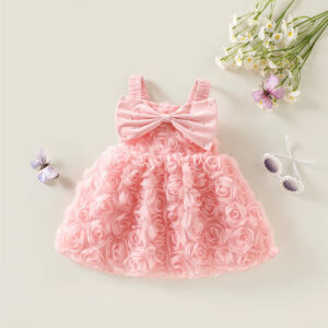 3D Rose Pearl Bow