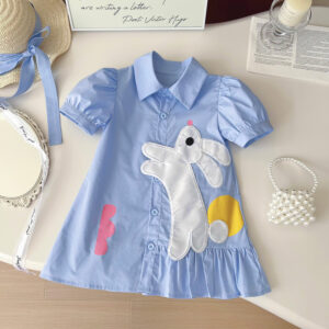 Children's Short-sleeved Lapel Rabbit