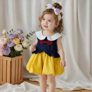 Yellow Puffy Girl Dress