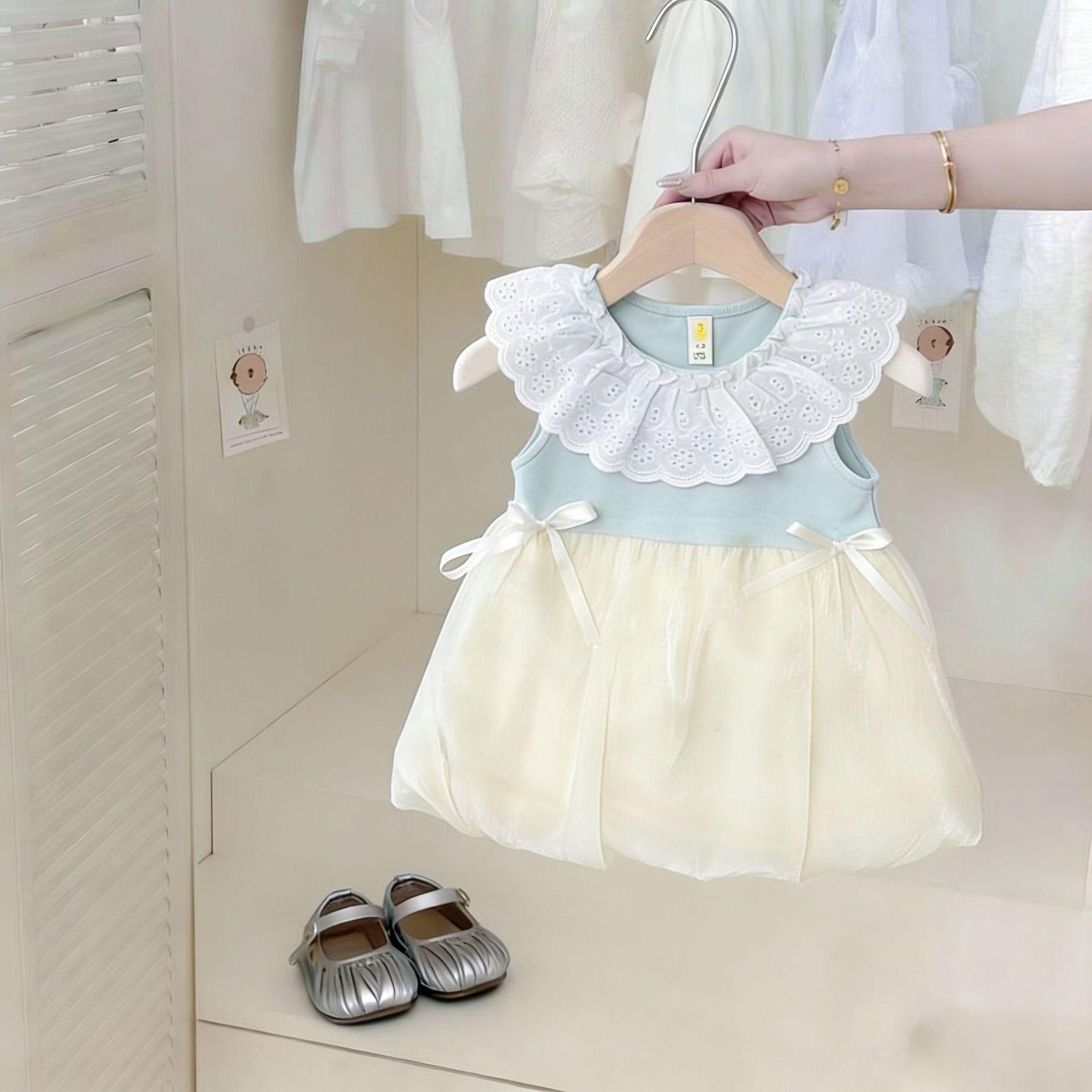 Light Blue Bud Skirt - Image 2