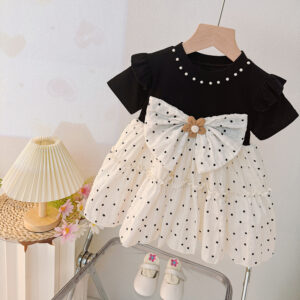 Polka Dot Round Neck