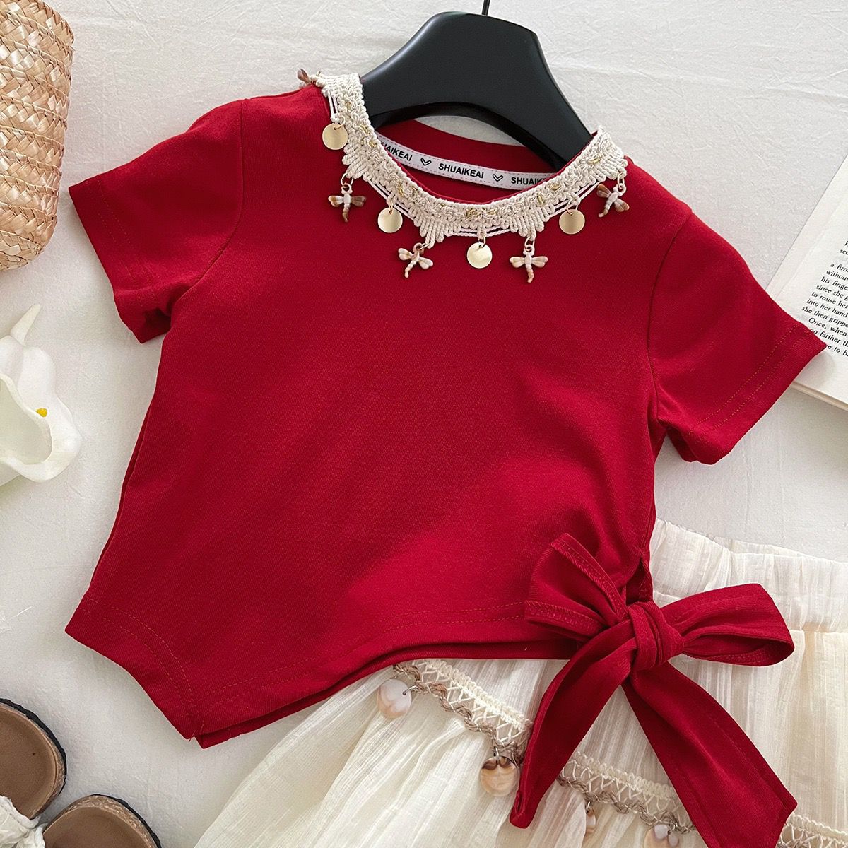 Irregular Short Tee & Skirt - Image 2