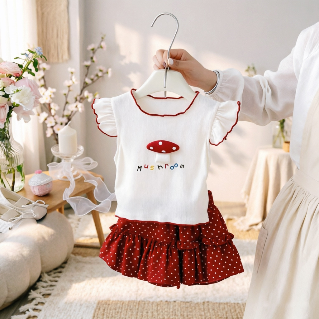 Mashroom Skirt Baby Girl - Image 3