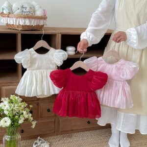 Puff Sleeve Princess Romper