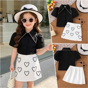 Pearl Collar and Heart-Shaped
