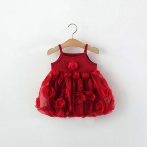 Halter Top Princess Dress Red