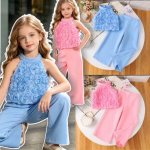 Blue Wide Leg Pants