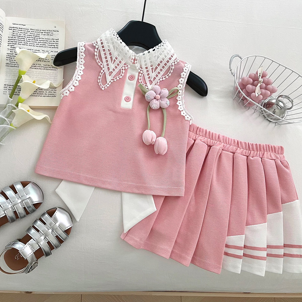Tulip Color Blocked Skirt