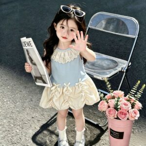 Gentle Lace Trim Dress