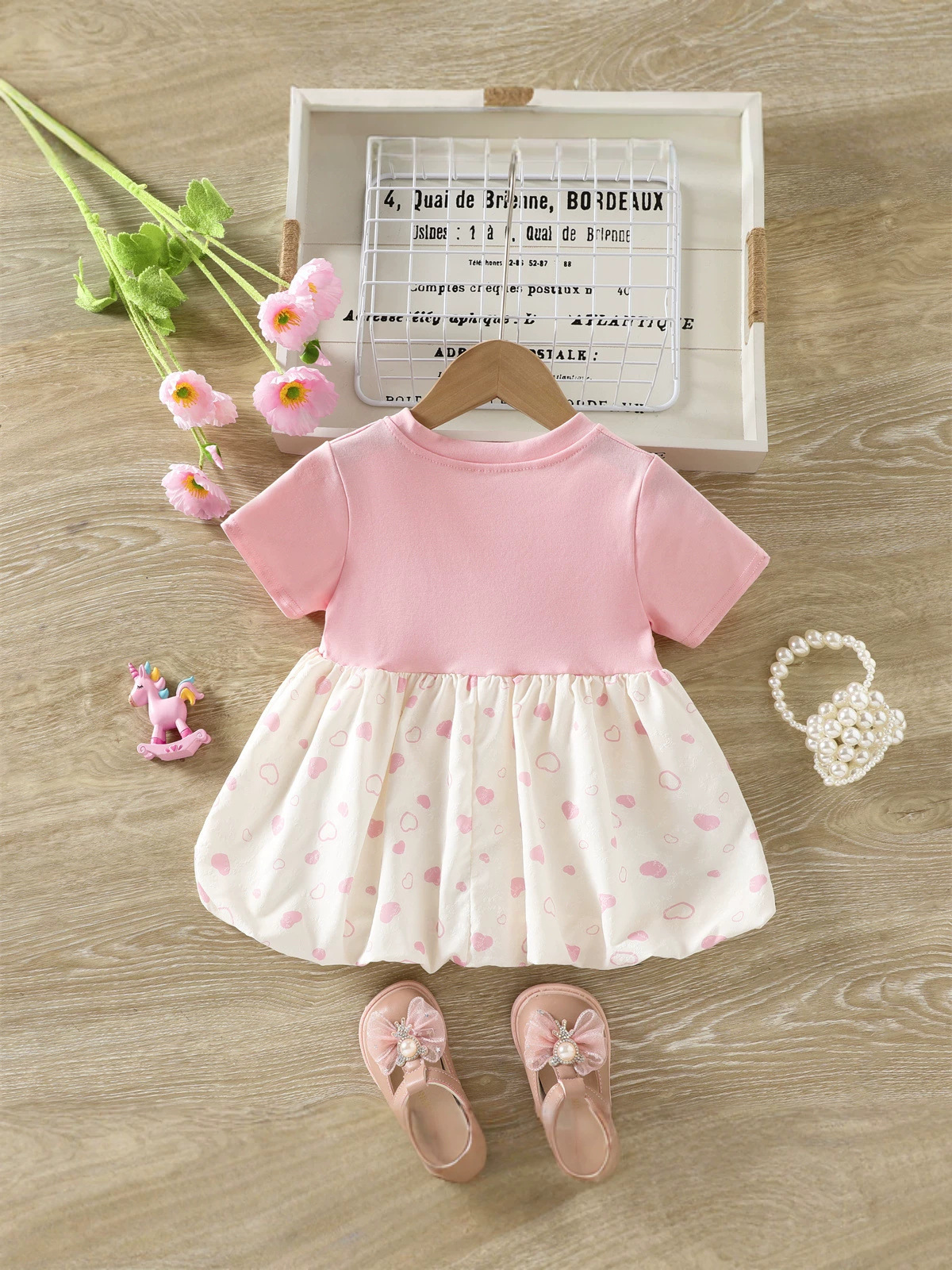 Knitted Hem & Chiffon Splicing - Image 2