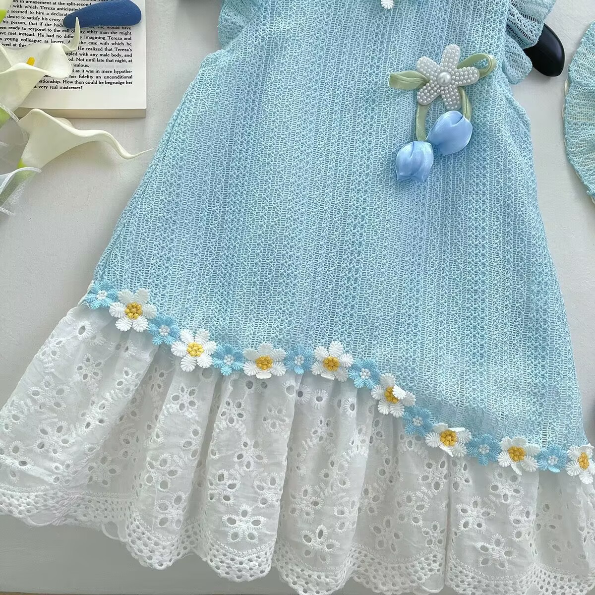 Lace Flower Dress - Image 7