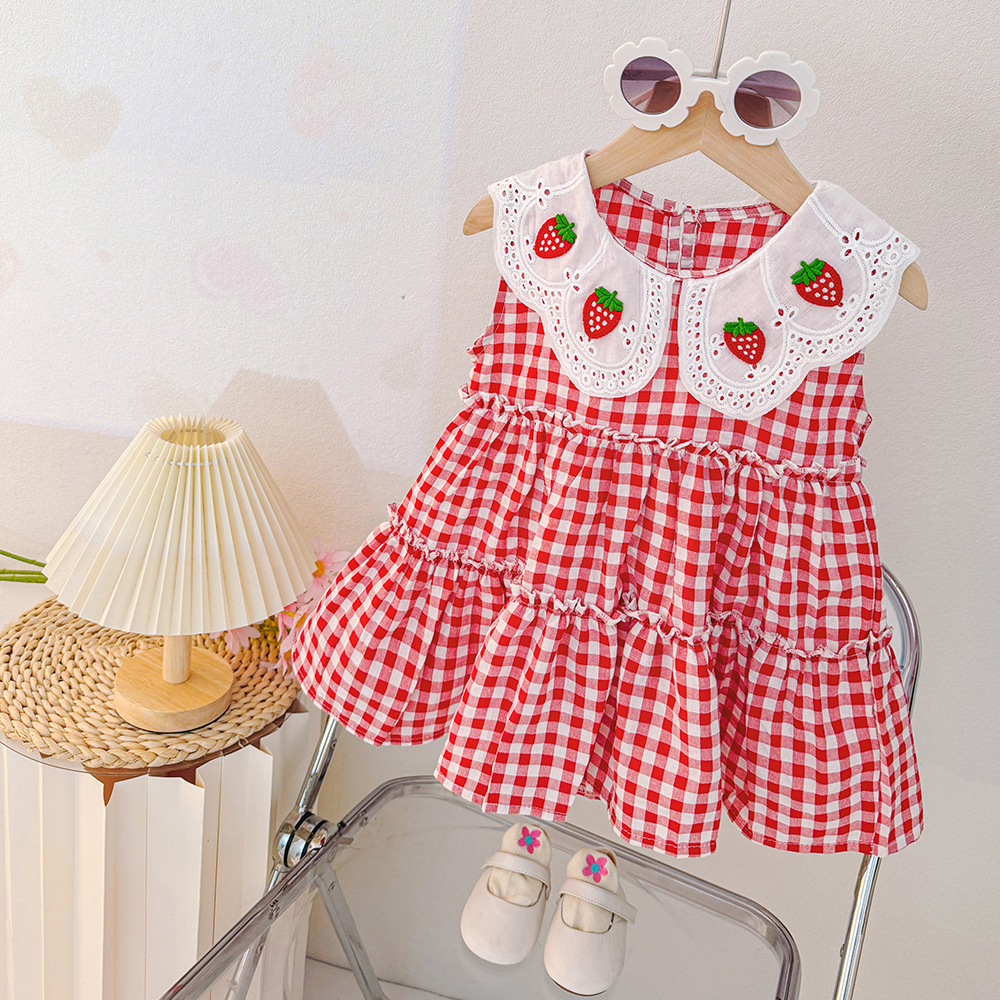 Strawberry Plaid Skirt - Image 2