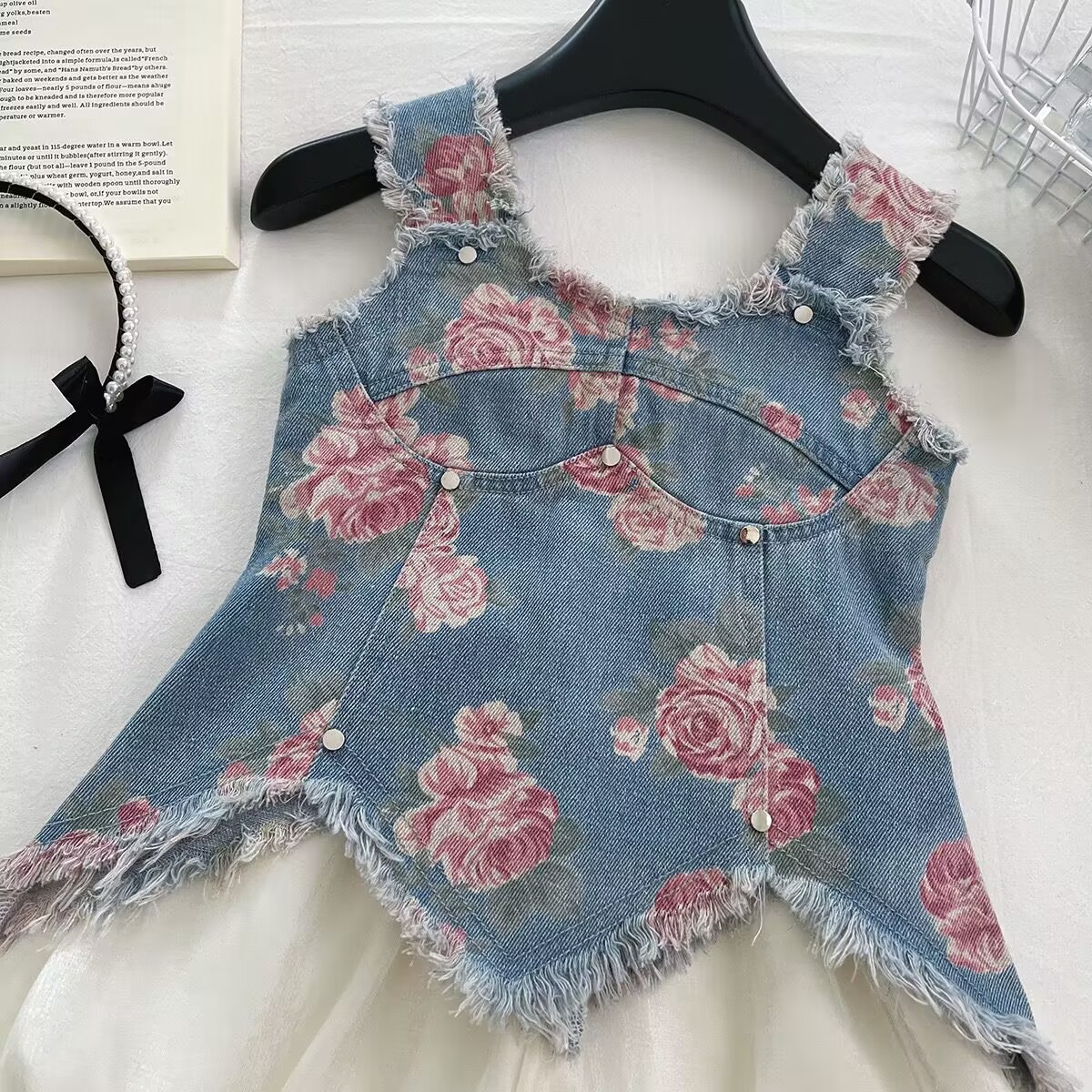 Printed Denim Camisole - Image 7