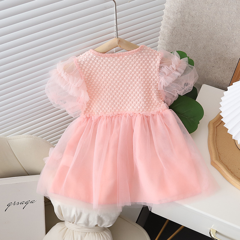 Puff Sleeve Mesh Dress - Image 4