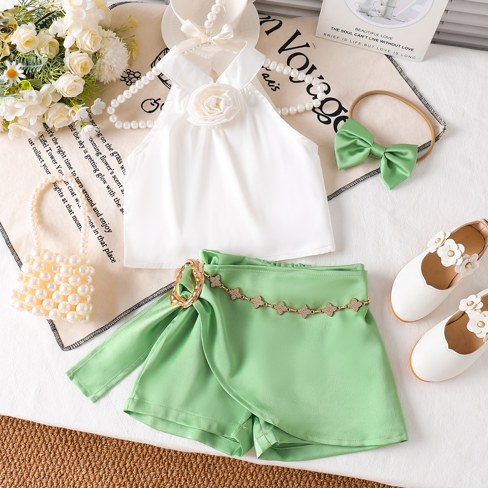 Floral Halter Top Skirt - Image 4