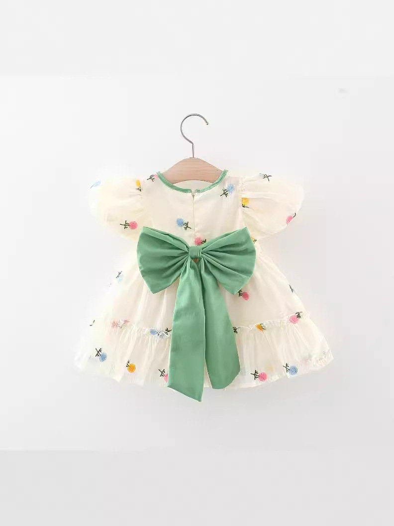 Embroidered Back Big Bow - Image 3