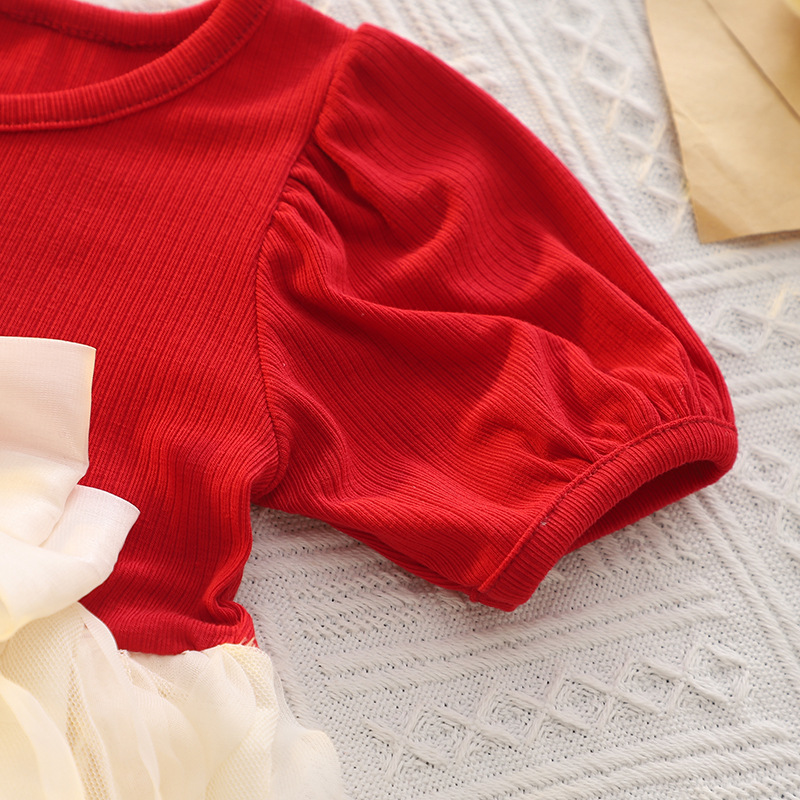 Bow Puff Sleeve Mesh - Image 3