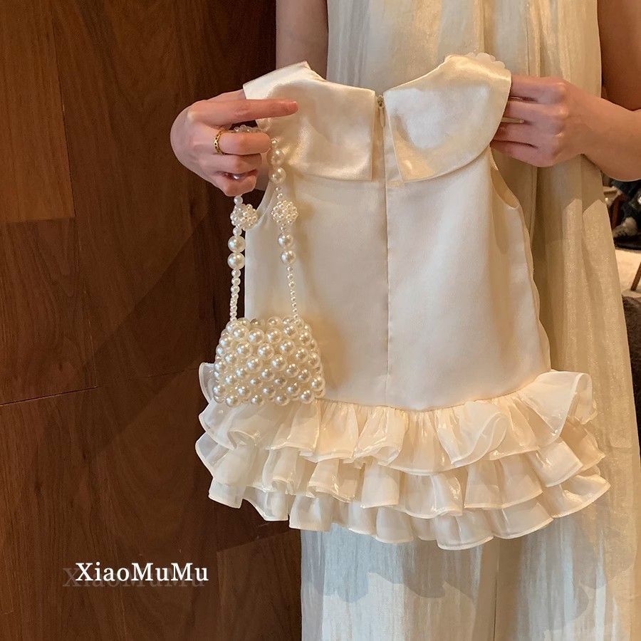 Off White Vest Dress - Image 2