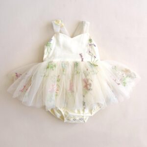 Embroidered Princess Romper