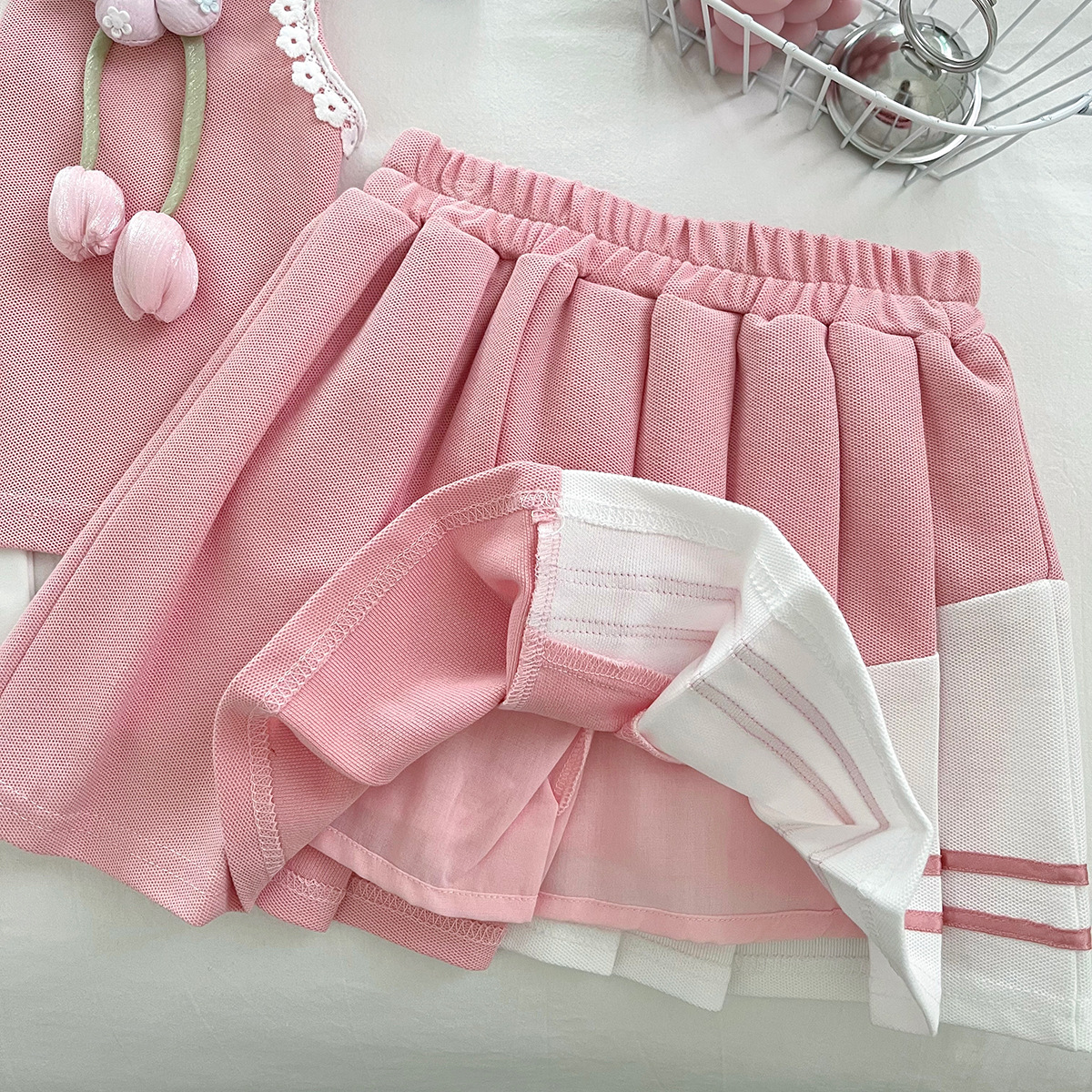 Tulip Color Blocked Skirt - Image 8