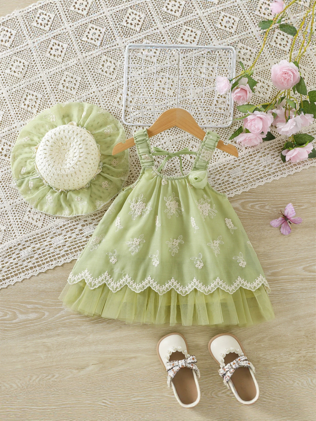 Embroidered Patchwork Suspender - Image 5