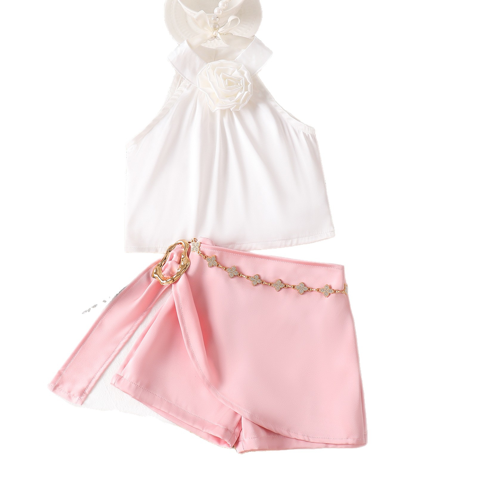 Floral Halter Top Skirt - Image 5