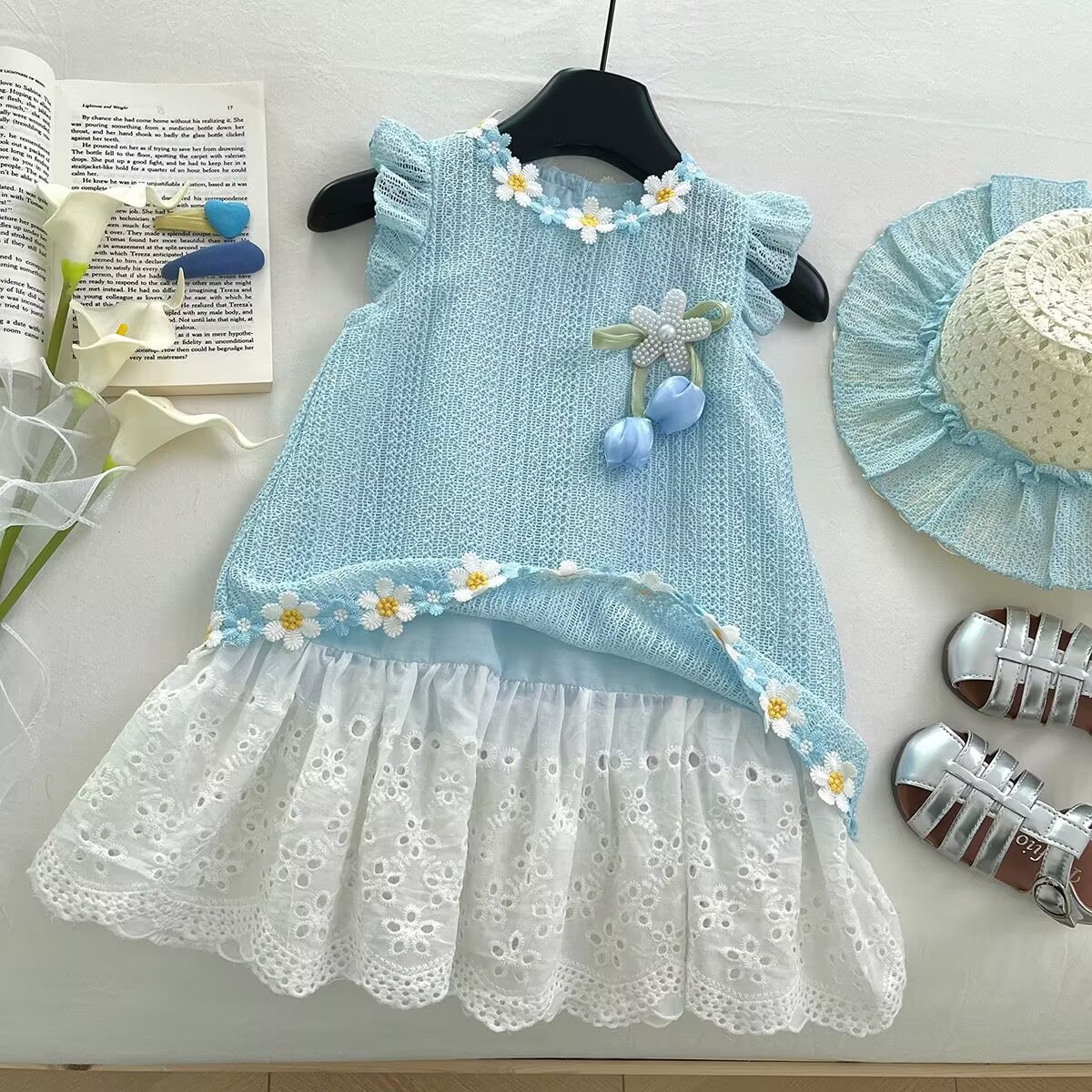Lace Flower Dress - Image 8