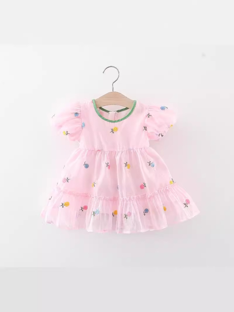 Embroidered Back Big Bow