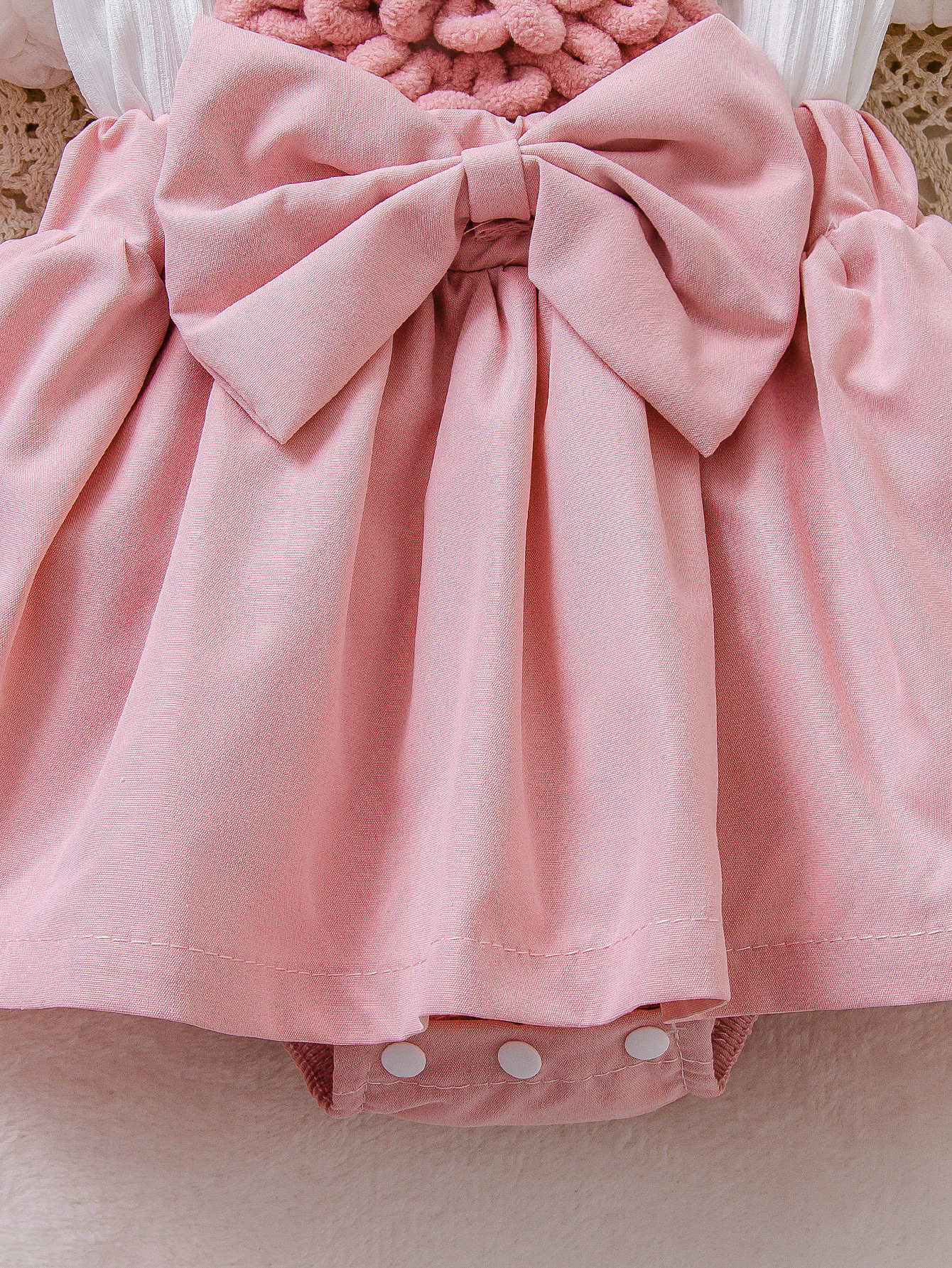 3D Heart Puff Sleeve Romper - Image 4